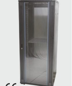 1323-428813BK NORDEN Floor Standing Cabinet 42U 800 x 800 Front Glass/Back Perf Door