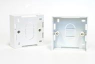 N424.532 Nexans UK Style Backbox Single Gang White