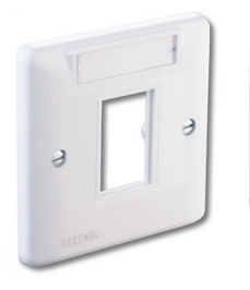 NN01520 BELDEN Single Faceplate, White, Empty (WIFI WT2)