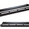 NPP-C61BLK241 D-Link 24 Port Cat6 Unshielded Fully Loaded Punch Down Patch Panel 1U- Black Colour